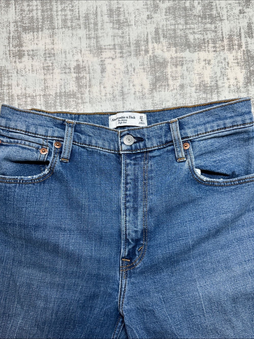 Abercrombie & Fitch Straight-Leg Mid-Blue Men's Jeans